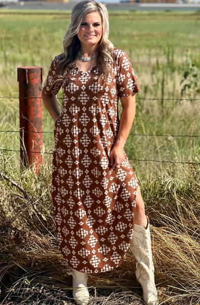 Sterling Kreek Meet Me In Wyoming Maxi Dress