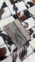 Medium Cowhide Wristlet