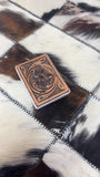 Hand Tooled Leather Mirror