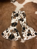 Kids Clover Cottage Cow Print Ruffle Bells