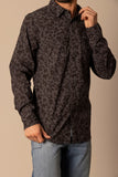 Kimes Ranch Mens Show Vines Black Long Sleeve Pearl Snap