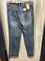 Silver Vintage Ankle Straight Jeans