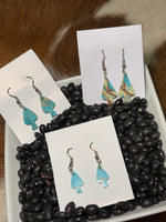 Spade Shaped Slab Earrings
