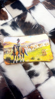 Baby Wipe Container w/Long Cowhide