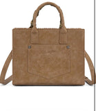 Wrangler Light Brown and Tan Aztec Crossbody Tote