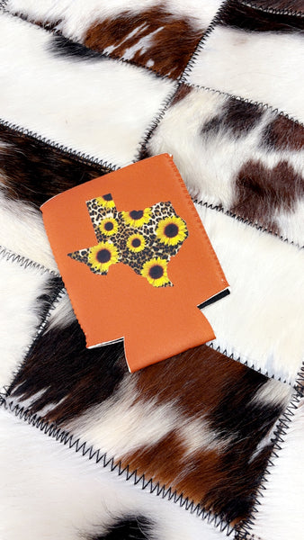 Texas Sunflower Koozie