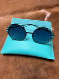 Boujee Sunglasses with Turquoise