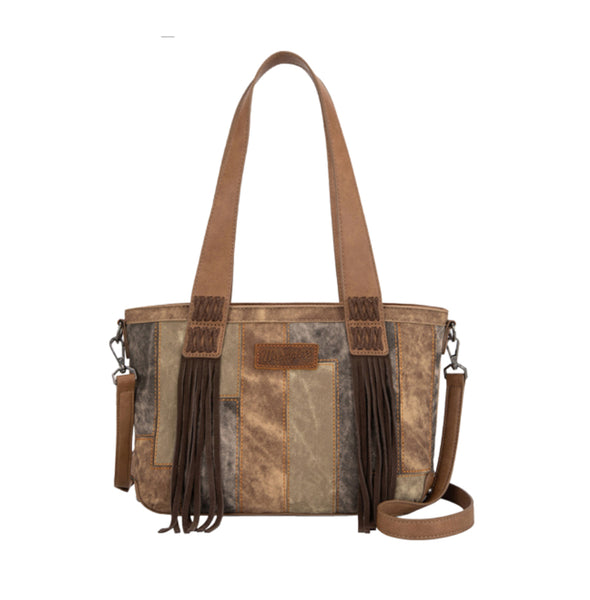 Wrangler Brown Acid Washed Denim Crossbody