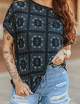 L&B Black Bandana Shirt