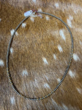 Silver & 24k gold plated beaded necklace