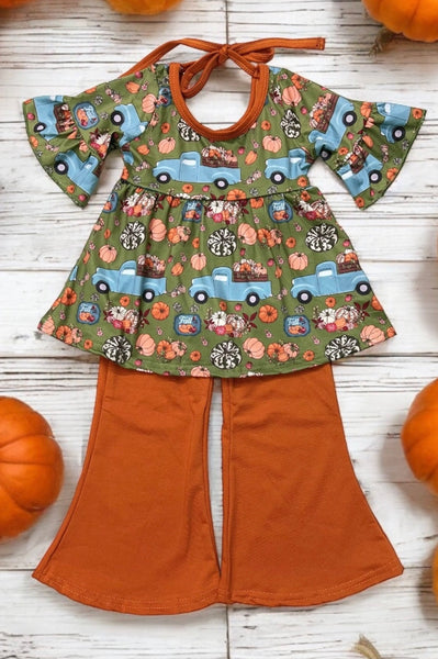 Kids Orange Flares