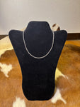 4mm Sterling Silver Pearl Necklace 16”
