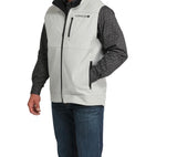 Cinch “lead don’t follow” mens grey vest
