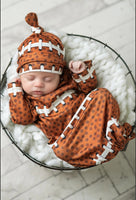 Infant gown with hat - Football