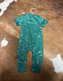 Boys Gameday Romper - Green
