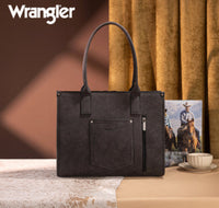 Large Wrangler Black Aztec Tote