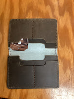Large Gray Cowhide Wallet/ Card holder