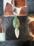 Sonoran Gold feather pendant