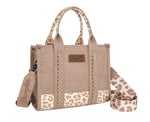 Wrangler Light Leopard Print Grey Crossbody