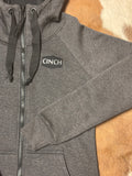 Unisex Cinch Heather Dark Gray Jacket