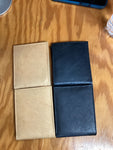 Plain Leather Bi-fold Wallets