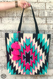 Sterling Kreek Meet Me in Montana Aztec Tote Bag