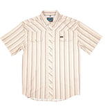 Lazy J Ranch short sleeve pearl snap - white/green/coral
