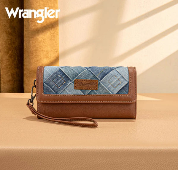 Wrangler Denim Wristlet Wallet