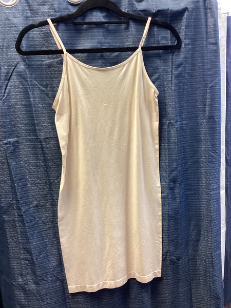 Zenana Cream Long Spaghetti Strap Tank