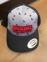 Gray Bull Rock and Roll Denim Hat