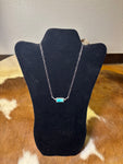 Longhorn Kingman Turquoise -Sterling Silver Necklace