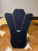 Longhorn Kingman Turquoise -Sterling Silver Necklace