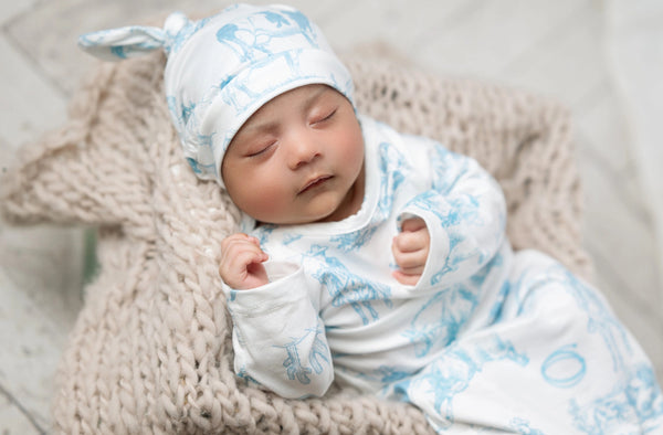 Infant gown with hat - Cowboy