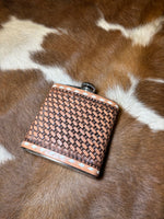 16 oz Leather covered flasks (multiple options)