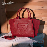 Red Wrangler Embroidered Crossbody