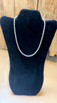 Sterling Silver Designer Bead Necklace 18”+2” extender