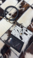 Cowhide Wristlet with Tassle