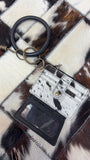 Cowhide Wristlet with Tassle