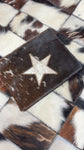 Large Star Cowhide Cosmetic Bag