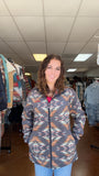 Cinch Women’s Aztec Multicolored Fleece Zip Up Jacket