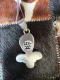 Blackjack and White Horse pendant