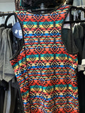 Sunshine and Rodeos Aztec Tank with pocket