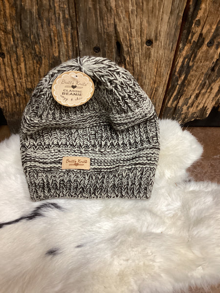 Britt’s Knit’s Brown and Gray Beanie