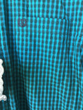 Panhandle Select Teal & Black Long Sleeve Button up