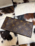 Vintage LV Monogram Porte Yen 3 Cartes Credit Bifold Long Wallet