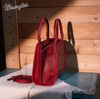 Red Wrangler Embroidered Crossbody