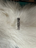Ring- Stackable Eternity Braided