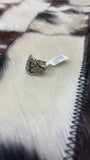 Ring - S/S Kingman Turquoise-Size6.5