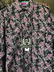 Panhandle Select Black & Pink Paisley Long Sleeve Pearl Snap