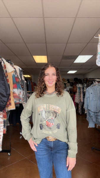 House of Pain Sage Green Long Sleeve Shirt